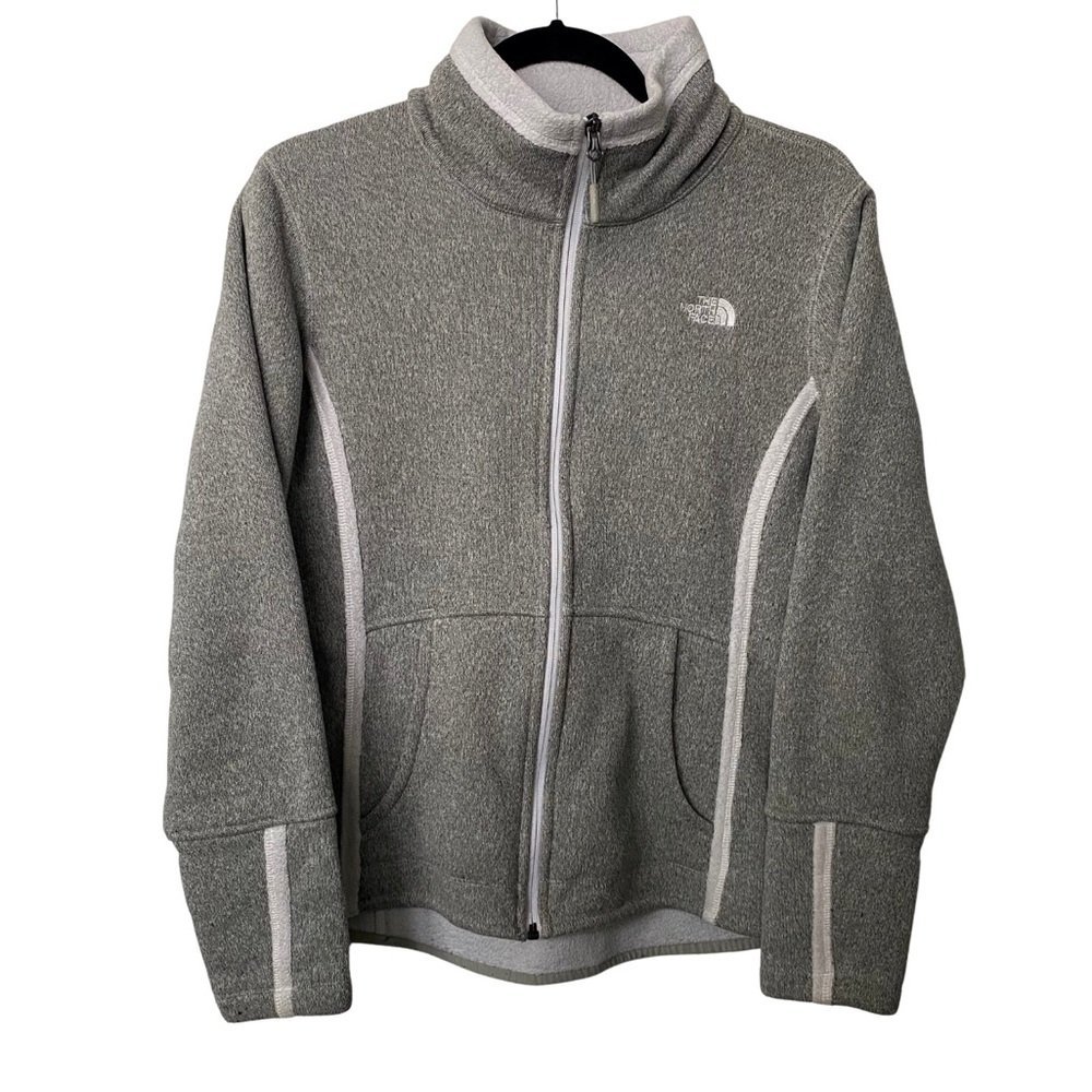 The North Face Gray Full Zip Fleece Sweater Jacket